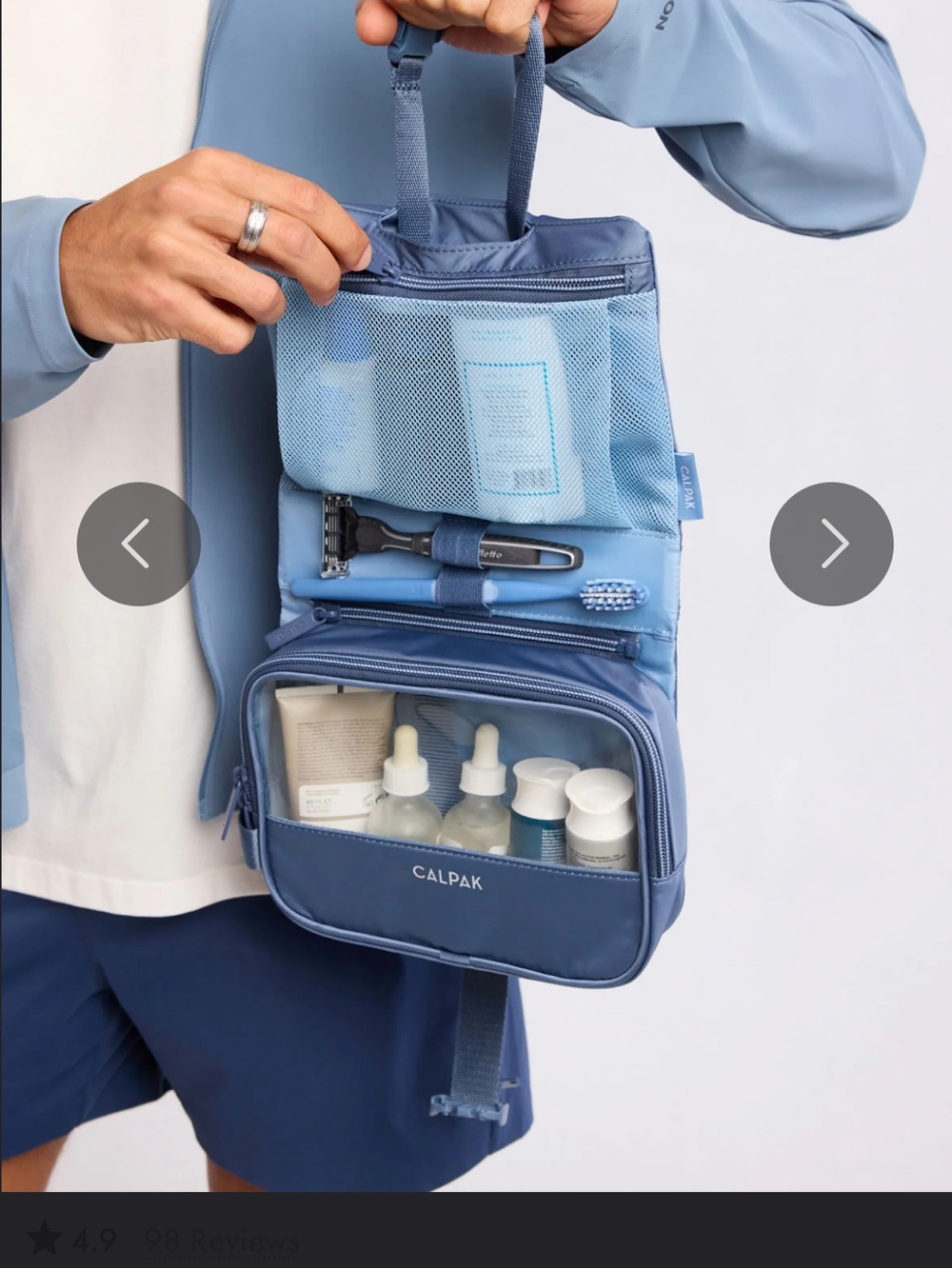 Calpak | Fit Hanging Dopp Kit | Indigo